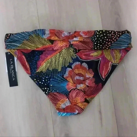 LA BLANCA | Women's Standard Banded Hipster Sunlit Soiree Bikini Bottoms - Picture 4 of 6